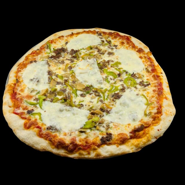Cheese Steak Pizza.