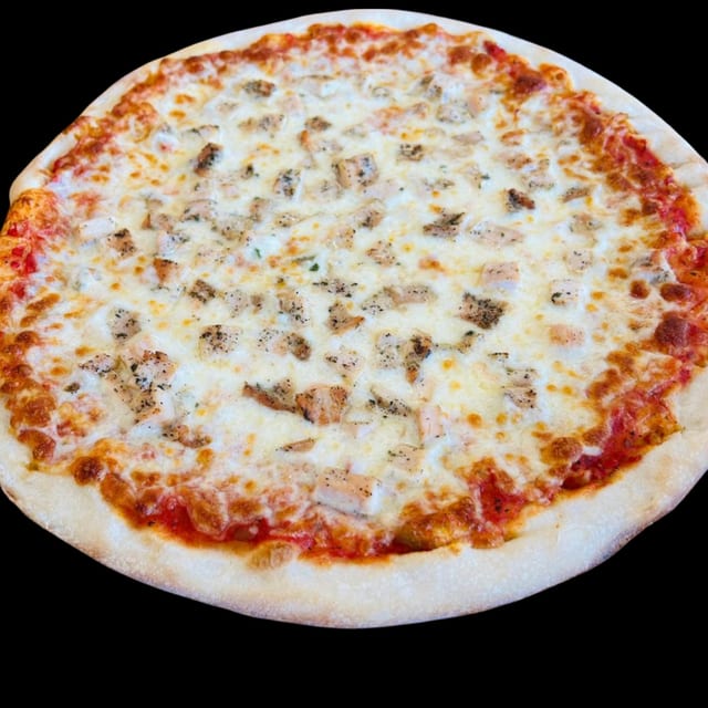 Grilled Chicken Pizza.